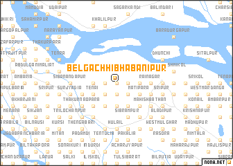 map of Belgāchhi Bhabānipur