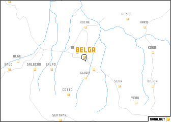 map of Belga