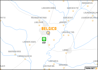 map of Bélgica