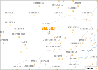 map of Bélgica