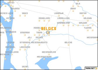 map of Bélgica