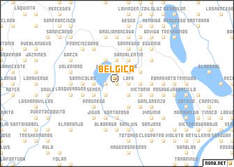 map of Bélgica