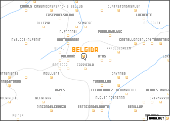 map of Bélgida
