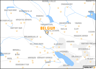 map of Belgium