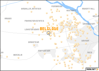 map of Belglade