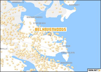 map of Belhaven Woods