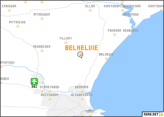 map of Belhelvie