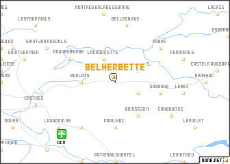 map of Belherbette