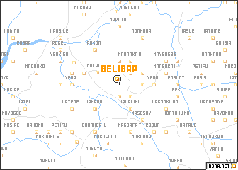 map of Belibap
