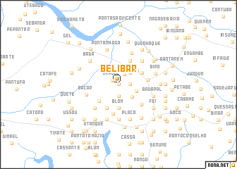 map of Belibar