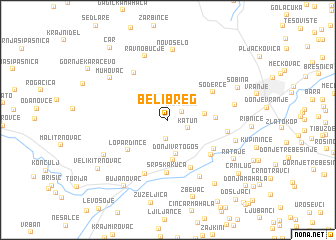 map of Beli Breg