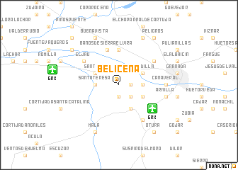 map of Belicena