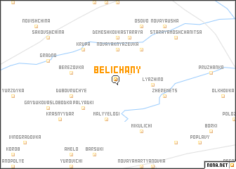 map of Belichany