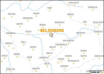 map of Béliéhouma