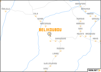 map of Bélikoubou