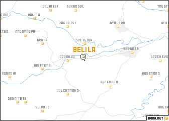 map of Belila