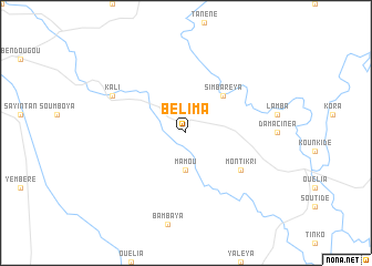 map of Bélima