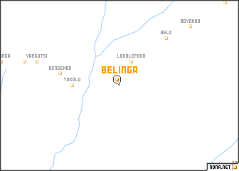 map of Belinga