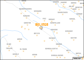 map of Bēlīnga