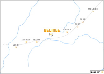 map of Bélingé