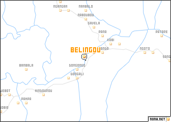 map of Bélingou