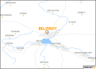 map of Belinskiy