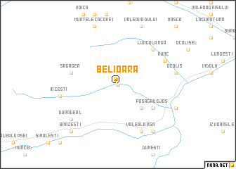 map of Belioara