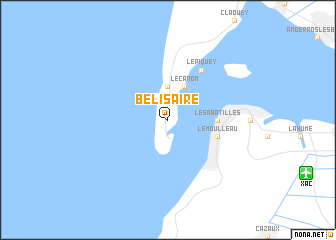 map of Bélisaire