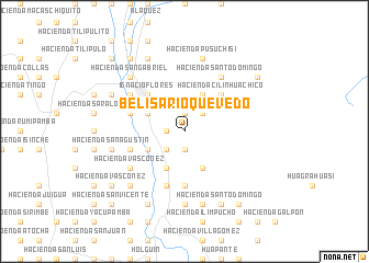 map of Belisario Quevedo