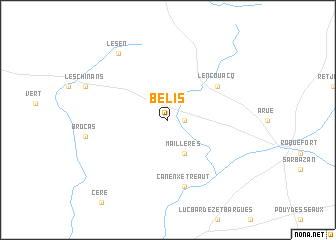 map of Bélis