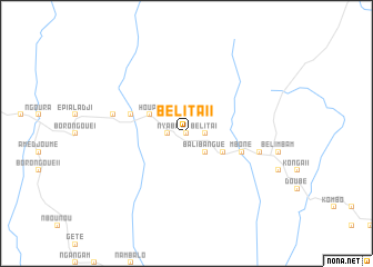 map of Bélita II