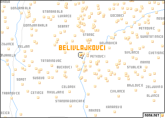 map of Beli Vlajkovci