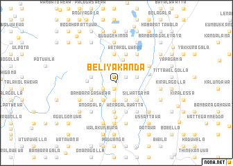 map of Beliyakanda