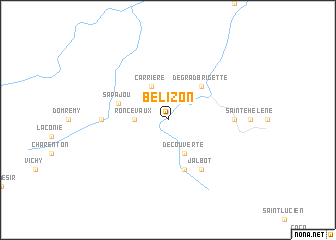 map of Bélizon