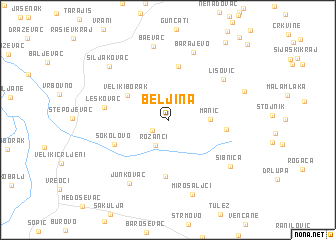 map of Beljina
