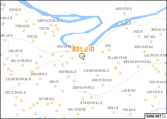 map of Beljin