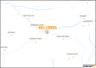 map of Belkābād