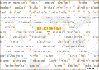 map of Belkerheide