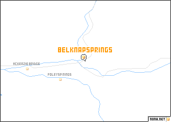 map of Belknap Springs