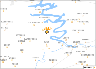 map of Belk