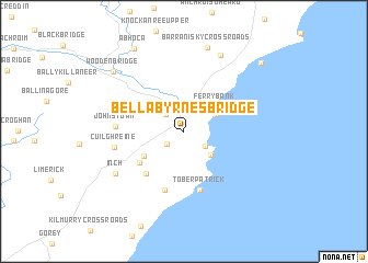 map of Bella Byrnes Bridge
