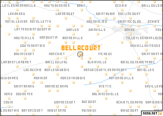 map of Bellacourt