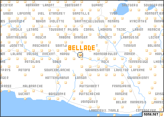 map of Bellade