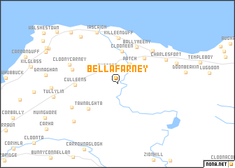 map of Bellafarney