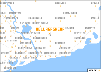 map of Bellagaswewa