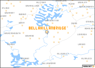 map of Bellahillan Bridge