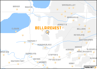 map of Bellaire West