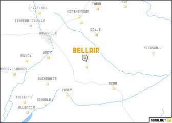 map of Bellair