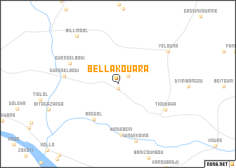 map of Bella Kouara