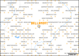 map of Bellamont